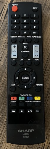 Sharp gj221 telecomando lcd - gj221,