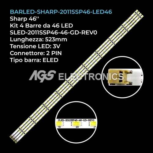 Kit barre strip led tv - kit, 4